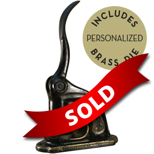 B301-2 - Antique B301-2
Indented Body Press
1880-1920 
 Includes Personalized Brass Die! 