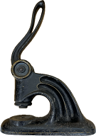 B002-9 - Antique B002-9 
 Patent Seal Press 
1883 
 Includes Personalized Brass Die!  